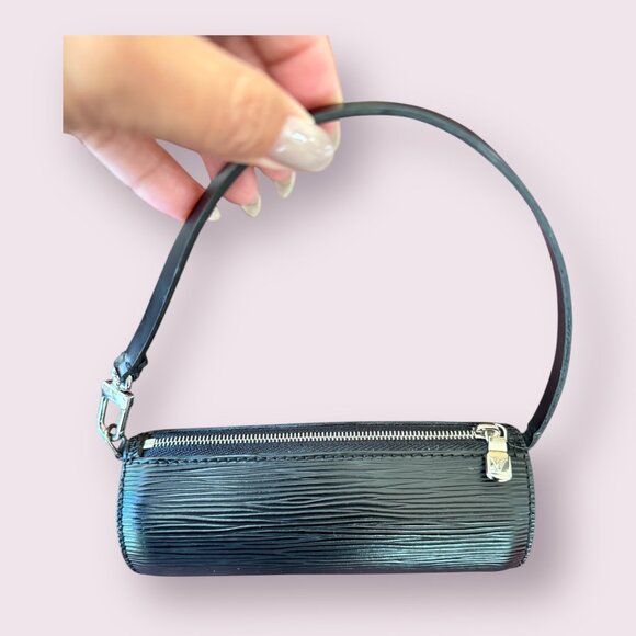 Authentic Louis Vuitton Black Epi Mini Soufflot Pochette | NWOT - Picture 3 of 6